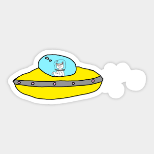 Ufo Haku Sticker